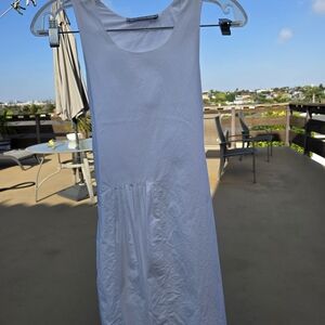 Kookai White Sleeveless Scoop Neck Sundress
